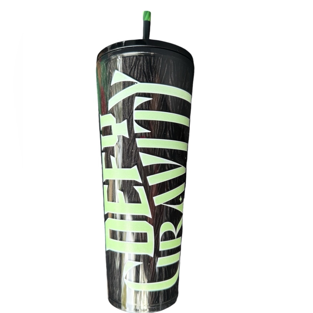 NWT Wicked x Starbucks Limited Edition Defy Gravity Glow-in-the-Dark Tumbler Cup - Picture 2 of 6